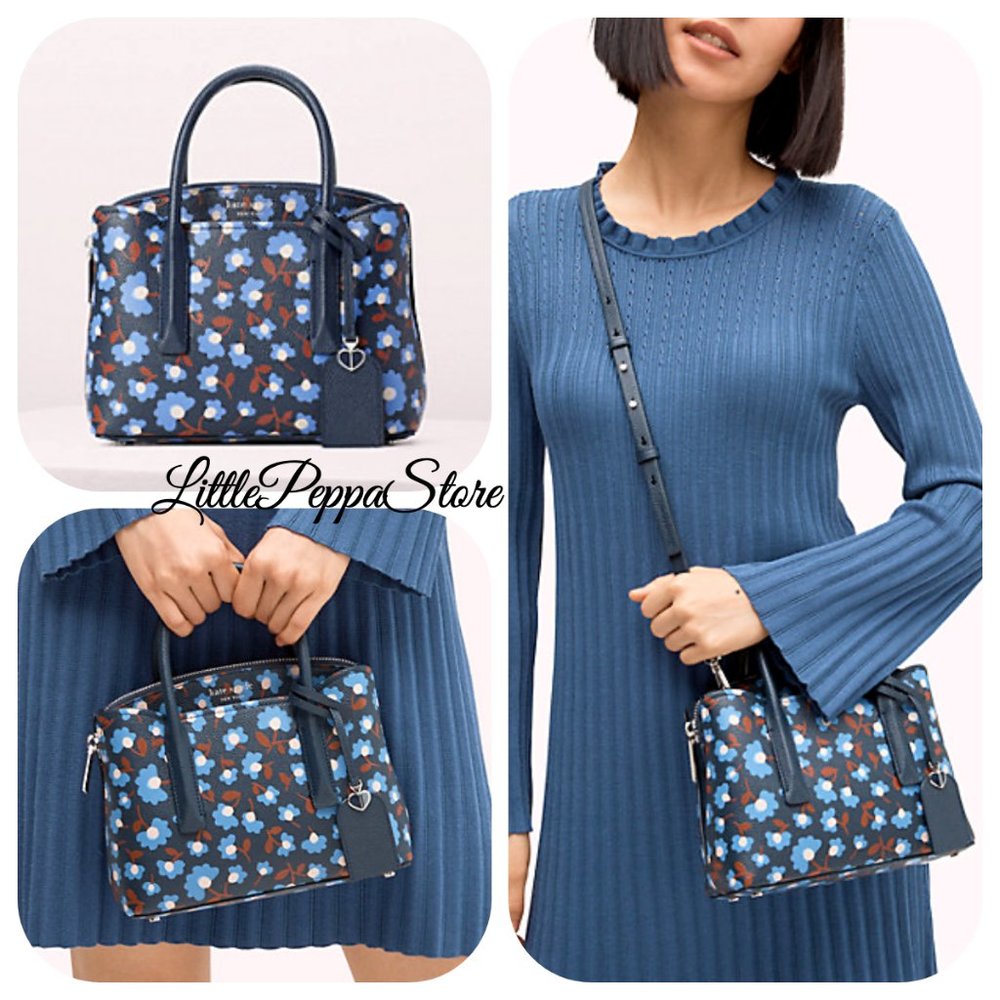 KATE SPADE MARGAUX MINI SATCHEL XBODY BAG BLUE